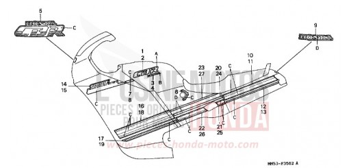 MARQUE (3) CBR1000FJ de 1988
